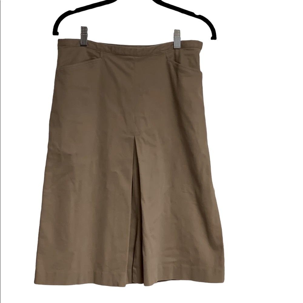 Talbots Stretch Khaki Skirt, 6